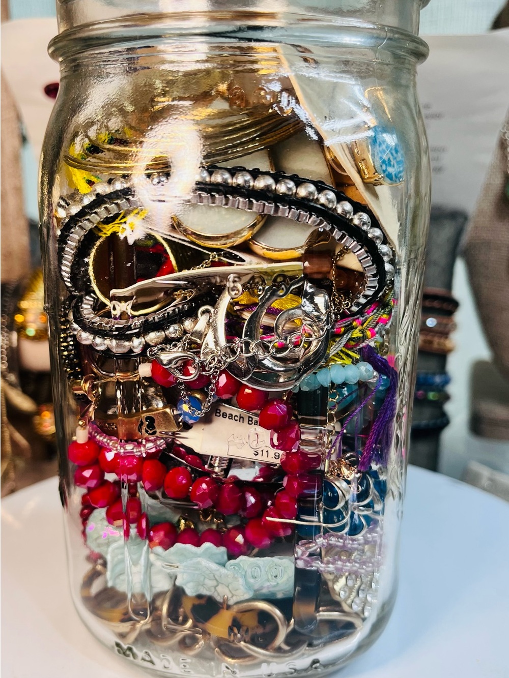 JEWELRY MYSTERY JAR - MOST ITEMS NWT